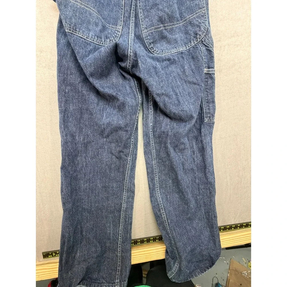 Vintage Y2K 90s Polo Jeans Workwear Ralph Lauren Denim Coveralls Women Size Smal - Picture 14 of 16